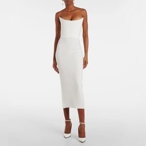   Alex Perry Bridal strapless midi dress Size 2 UK 6